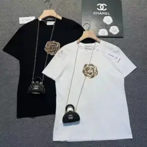 Chanel Glitter Initial T-shirt
