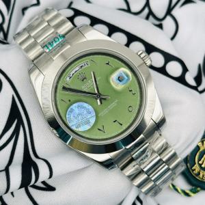 Buy Rolex Day Date 40 Olive Green Dial Arabic Numerals Watches