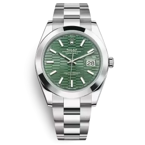 Rolex Datejust 41 with Green Motif Dial