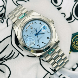 Rolex Day-Date 40 Platinum Arabic Watch 228206 - Master Copy Watches