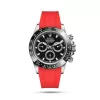 Rolex Daytona Red Rubber Strap Watch