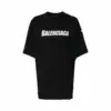 Balenciaga ripped logo-print T-shirt