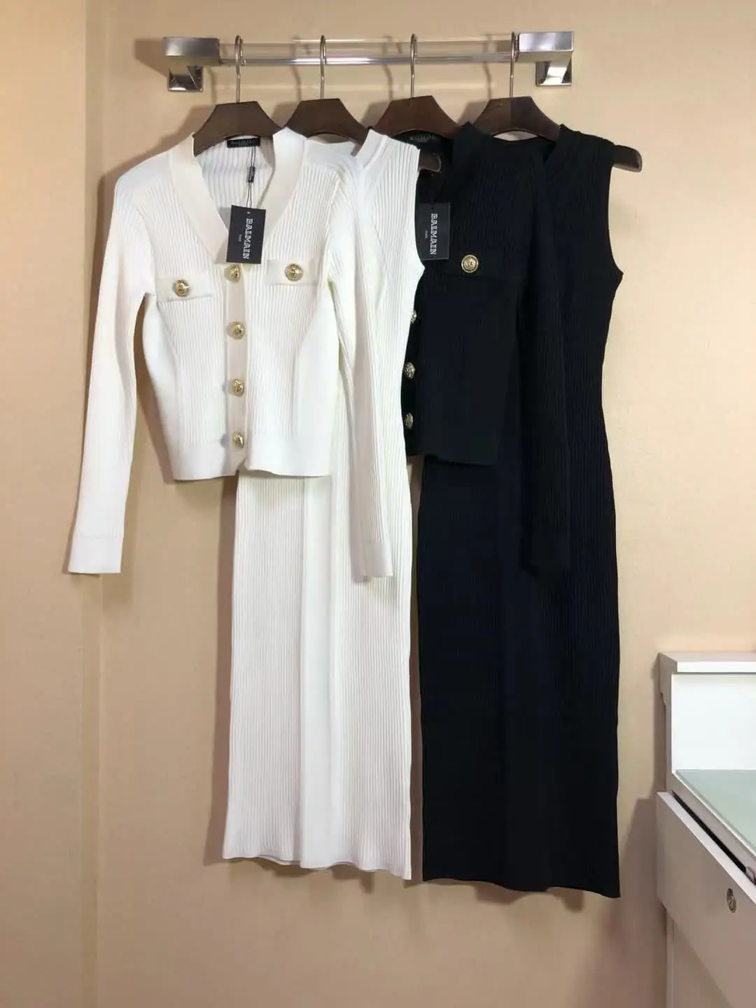 BALMAIN Elastic Bodycon Dress BALMAIN Elastic Bodycon Dress