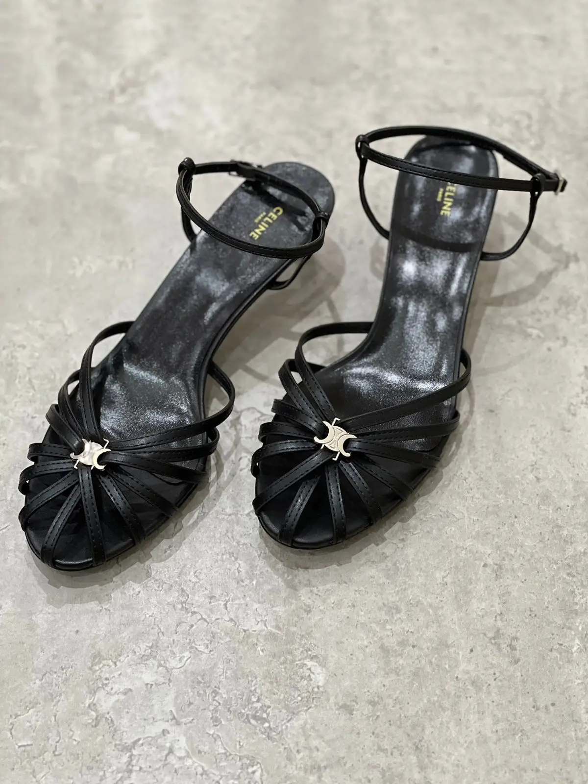 CELINE Triomphe Buckle Sandal CELINE Triomphe Buckle Sandal