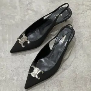 Celine Alma Triomphe Slingback Heels