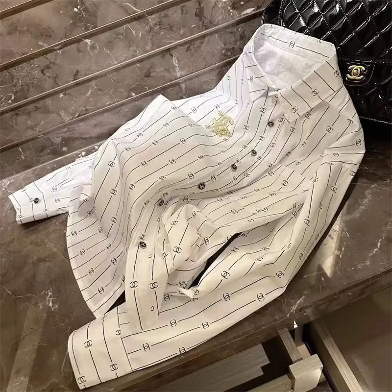 CHANEL Men's Cotton Printed Shirt CHANEL Men's Cotton Printed Shirt