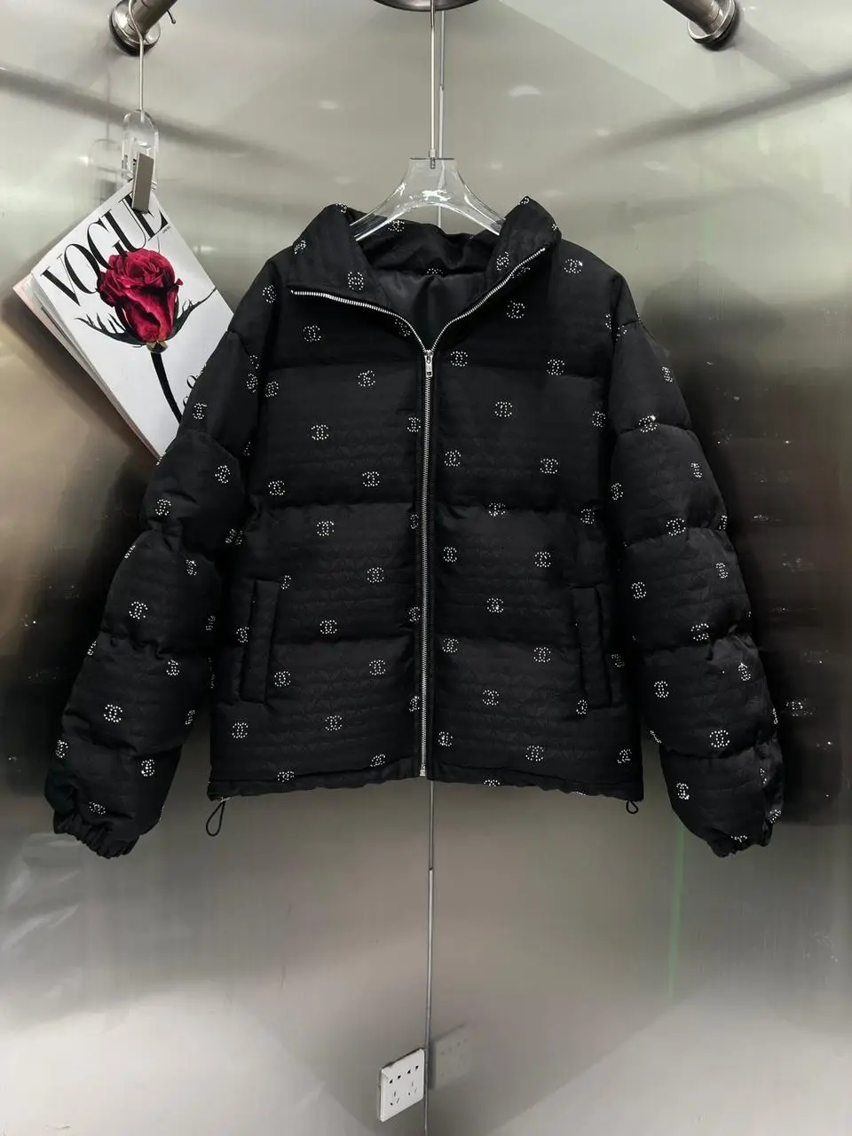 CHANEL Designer Quilted Puffer Jacket CHANEL Designer Quilted Puffer Jacket