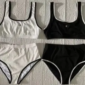 CHANEL CC Logo Bikini Set