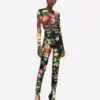 D&G Print Turtleneck Jumpsuit