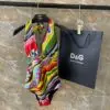 Dolce & Gabbana Signature Sicily One-Piece Swimsuit