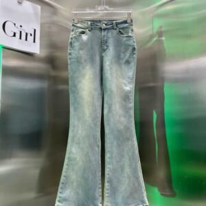 DIOR Women's Skinny Fit Wide Leg Jeans
