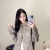DIOR Printed Casual Cream Shirt for Women