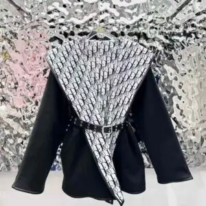 DIOR Fringed Faux-Leather Jacket