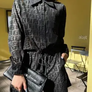 FENDI Logo Patterned Shirt