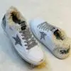 GILDEN GOOSE Silver Glitter Star Sneaker
