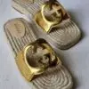 GUCCI GG Supreme Espadrille Sandals