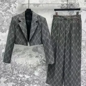 GUCCI Elegant Short Skirt Suit Set