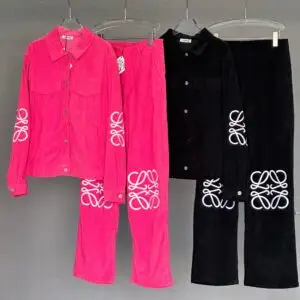 L OE WE Anagram Wide-Leg Corduroy Trousers