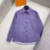 Louis Vuitton Purple Shirt for Men