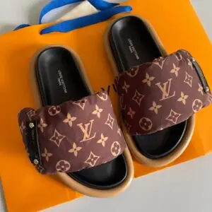 Louise Vuitton Pool Pillow Flat Comfort Mule Sandals