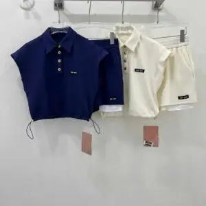 MIU MIU Crazy Penguin Trendy Half Sleeves Top