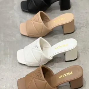 PRADA Leather Heeled Sandals