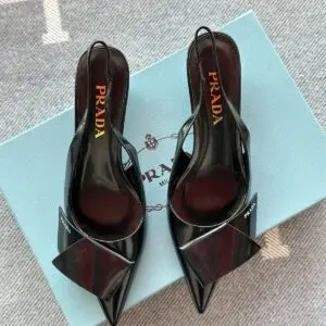 PRADA Patent Leather Slingback Pumps