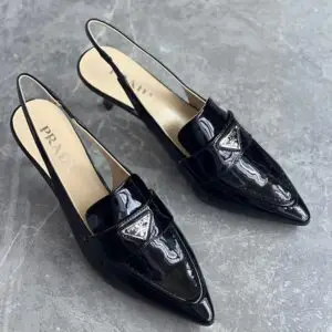 PRADA Patent Leather Slingback Pumps