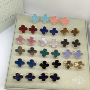 Van Cleef & Arpels Alhambra MOP Stud Earrings