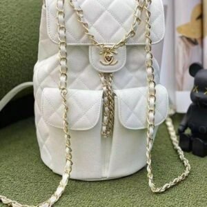 Chanel Quilted Caviar Backpack