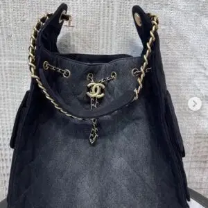 CHANEL Large Hobo Black Bag