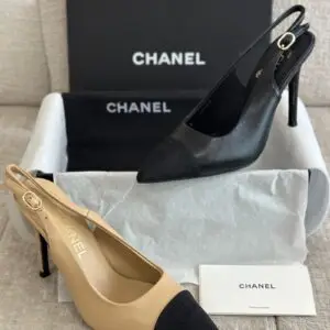 CHANEL CC Mule Heels