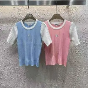 CHANEL-inspired Knit Sweater Top