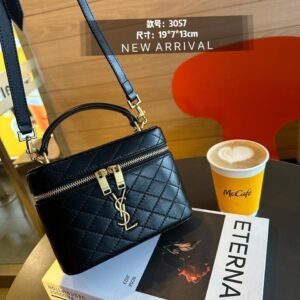 YSL Gaby Mini Vanity Bag in Grained Leather