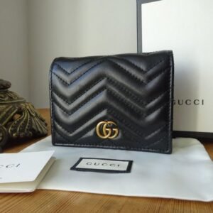 Gucci Leather Card Case Wallet