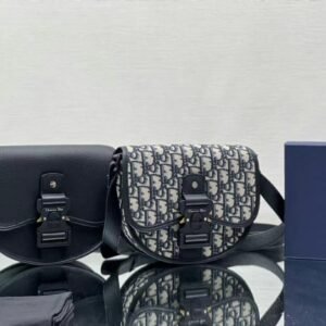 Dior Mini Gallop Bag in Black Calfskin
