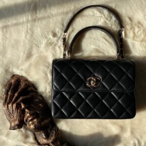 CHANEL Top Handle Flap Bag