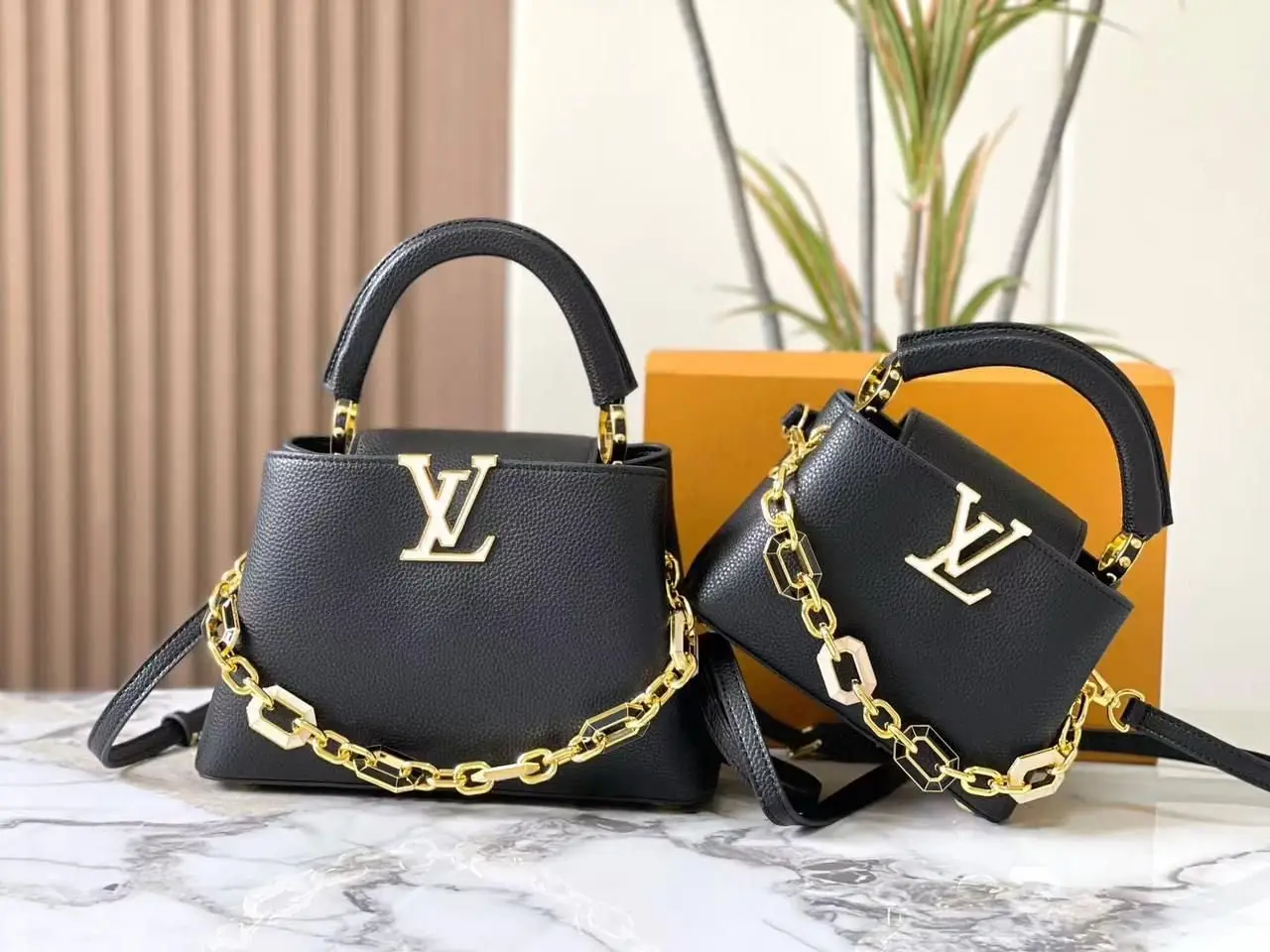 LOUIS VUITTON Capucines Mini Handbag LOUIS VUITTON Capucines Mini Handbag