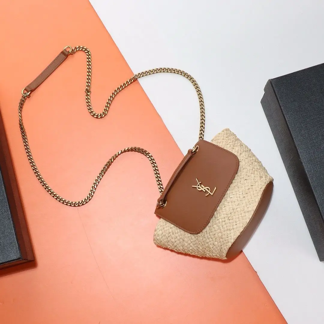 SAINT LAURENT Manon Mini Raffia Bag SAINT LAURENT Manon Mini Raffia Bag