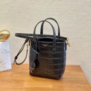 YSL Crocodile Leather Tote Bag