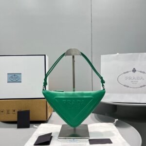 Prada Triangle Leather Mini Bag