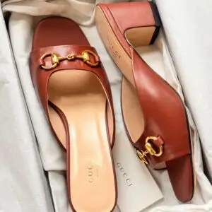 Gucci Horsebit Leather Slides