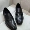 Salvatore Ferragamo Black Leather Loafers