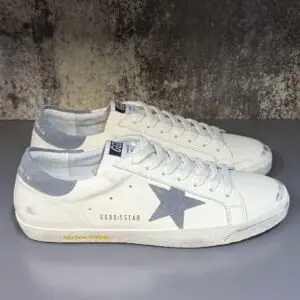 Golden Goose White Lace-Up Sneakers