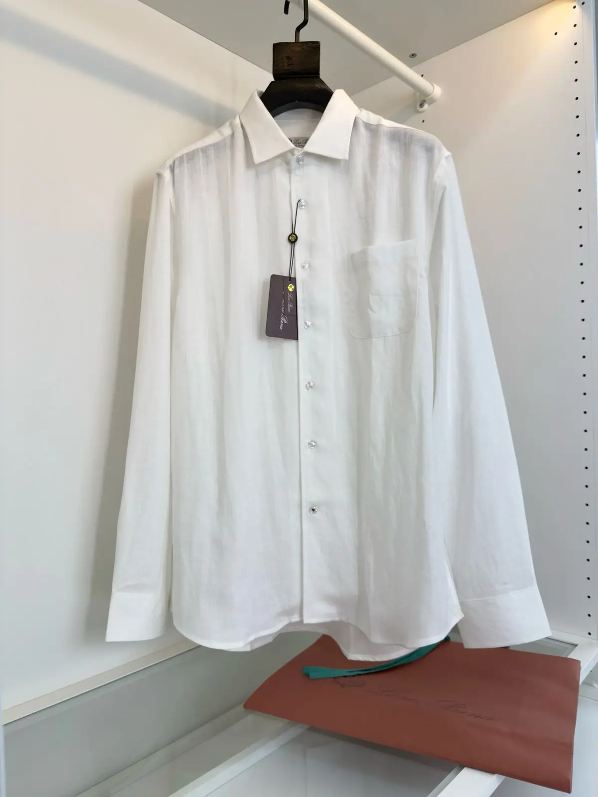 LORO PIANA Regular Fit Long Sleeve Shirt LORO PIANA Regular Fit Long Sleeve Shirt