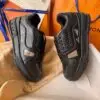 LOUIS VUITTON Trainer Black Calf Leather Shoes